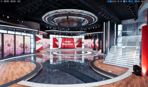 ue虚拟直播场景，虚拟直播项目分享，灯光等布置一流，学习的榜样