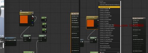 虚幻引擎的50个提高效率的技巧-快速开发提示 #17 UE- 材质快速连接