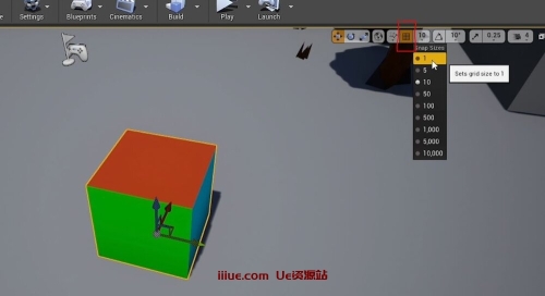 虚幻引擎的50个提高效率的技巧-快速开发技巧 #32 UE- 自定义网格捕捉数量