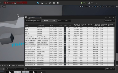 虚幻引擎快速开发提示 #53 UE4 / UE5 – 光照贴图统计信息
