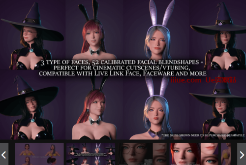 泳装少女-游戏就绪程式化沙滩比基尼休闲写实人物