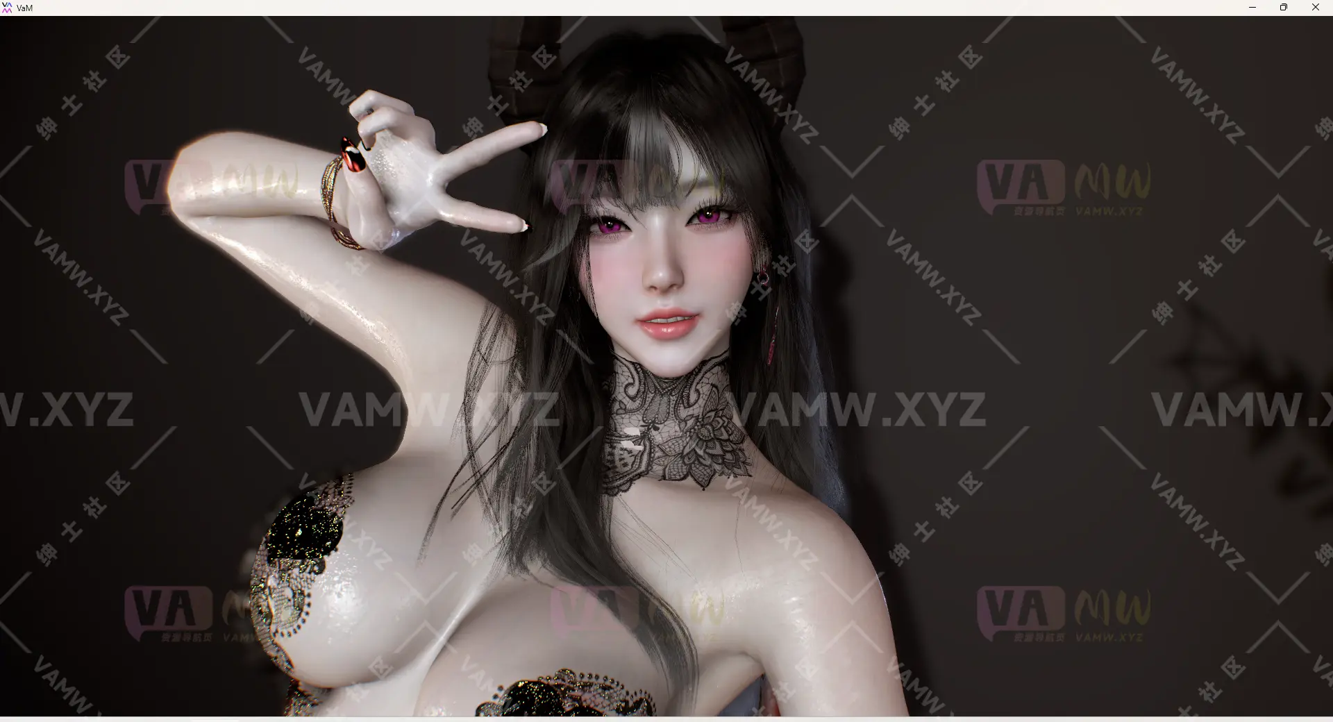 [VAM人物Looks]真实女友游戏 lulu.魅魔小恶魔形态.1 - 3A资源站-3A资源站