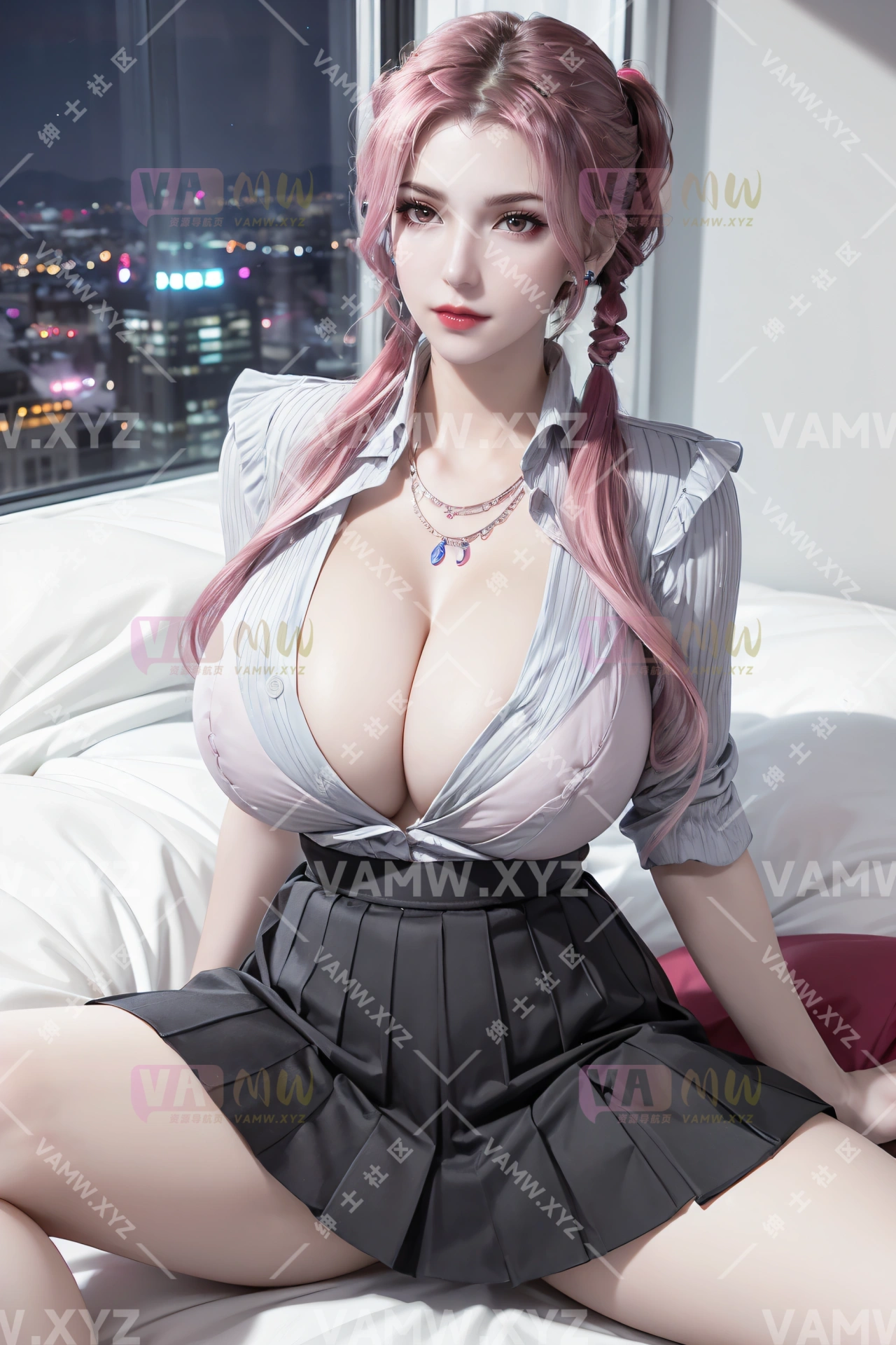 [AI绘画]BB东 休闲短发+ 性感百褶裙 HD159P+687 MB ai20250807113720005