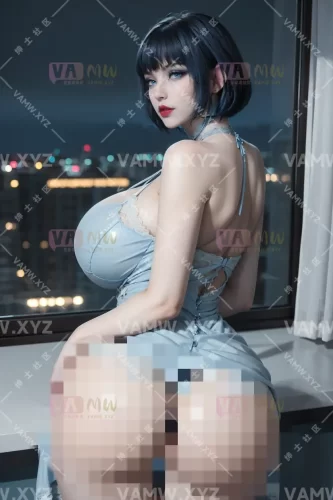 姬青-夹克皮裤+蕾丝连衣裙-HD111P