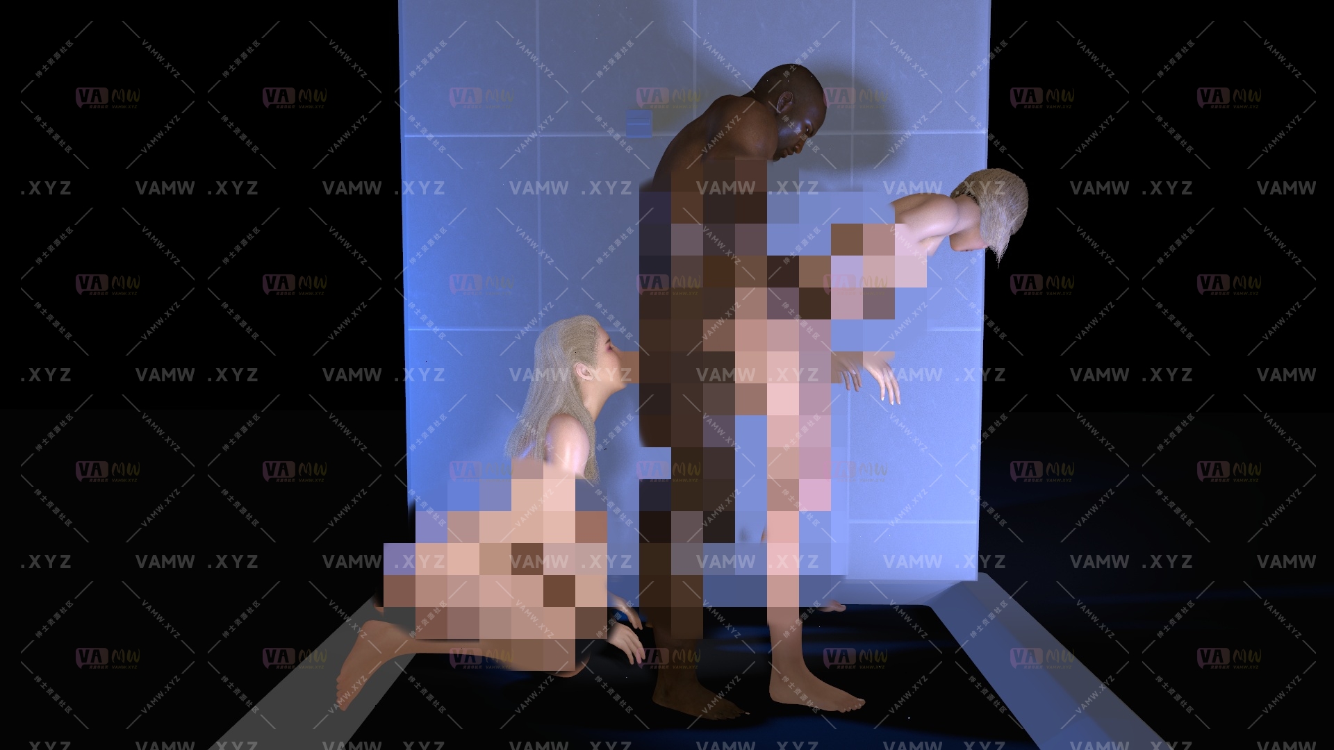 [VAM场景]真实女友游戏 KittyMocap.KM434_Threesome_in_the_Shower.1.var