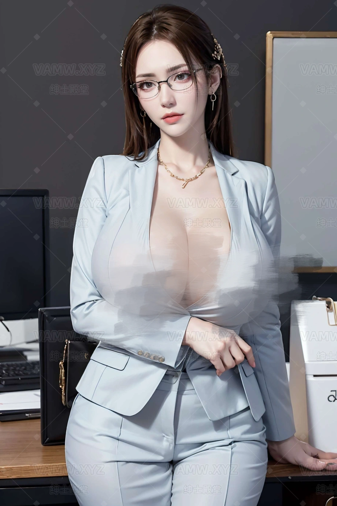 [AI绘画]纳兰嫣然 比基尼+秘书西装 HD108P+525 MB ai20250107173455009