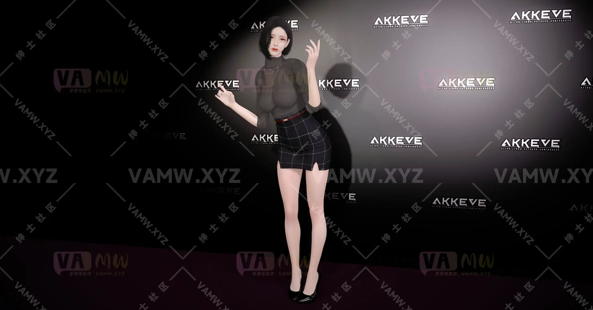 [VAM人物]真实女友游戏 AKKEVE.Ji_Yun.2