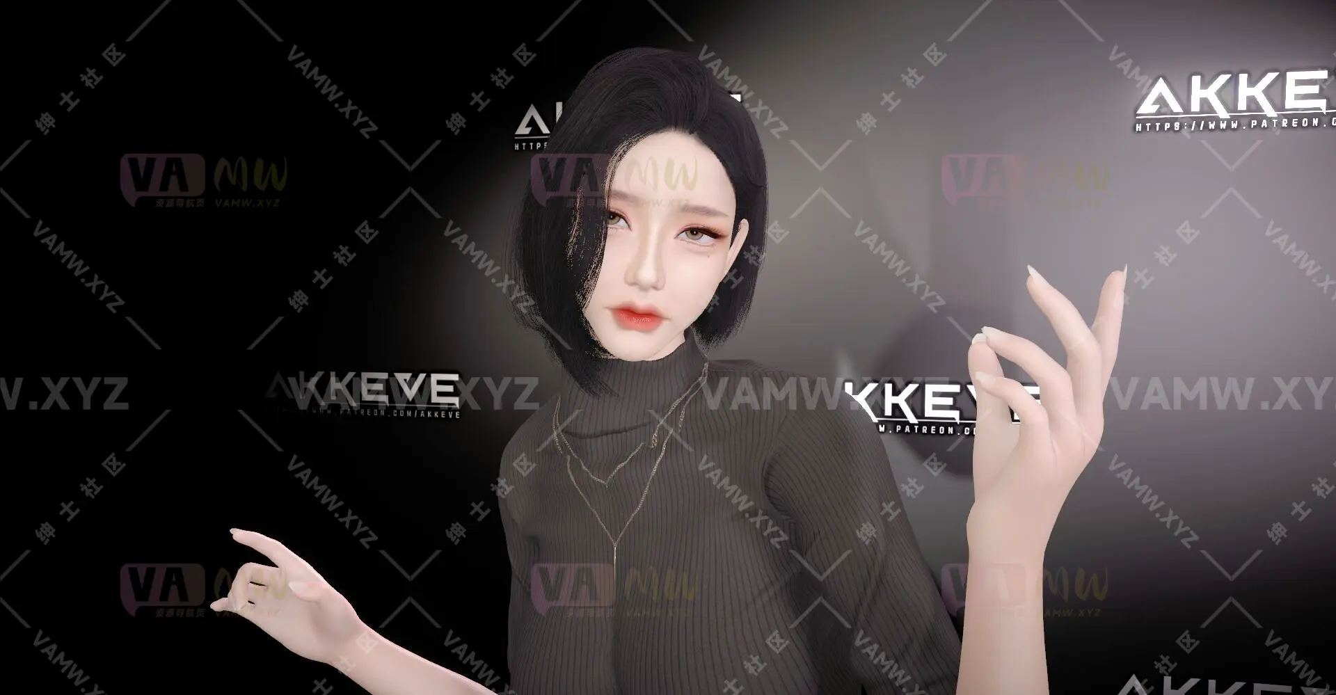 [VAM人物]真实女友游戏 AKKEVE.Ji_Yun.2
