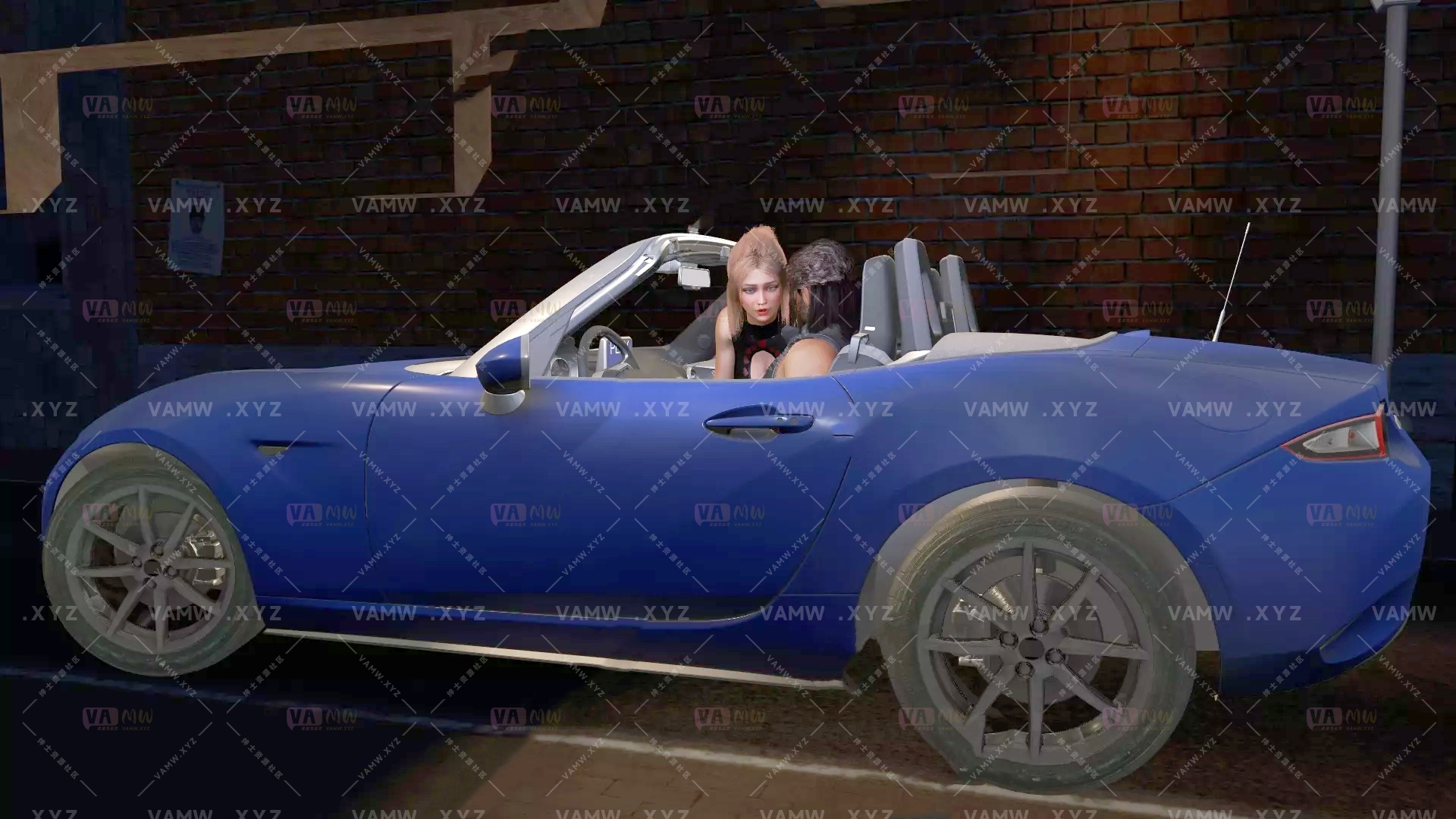 [VAM场景]真实女友游戏 KittyMocap.KM442_Blowjob_in_the_car.1.var